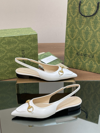 ua G*u*i women's horsebit slingback ballet flat