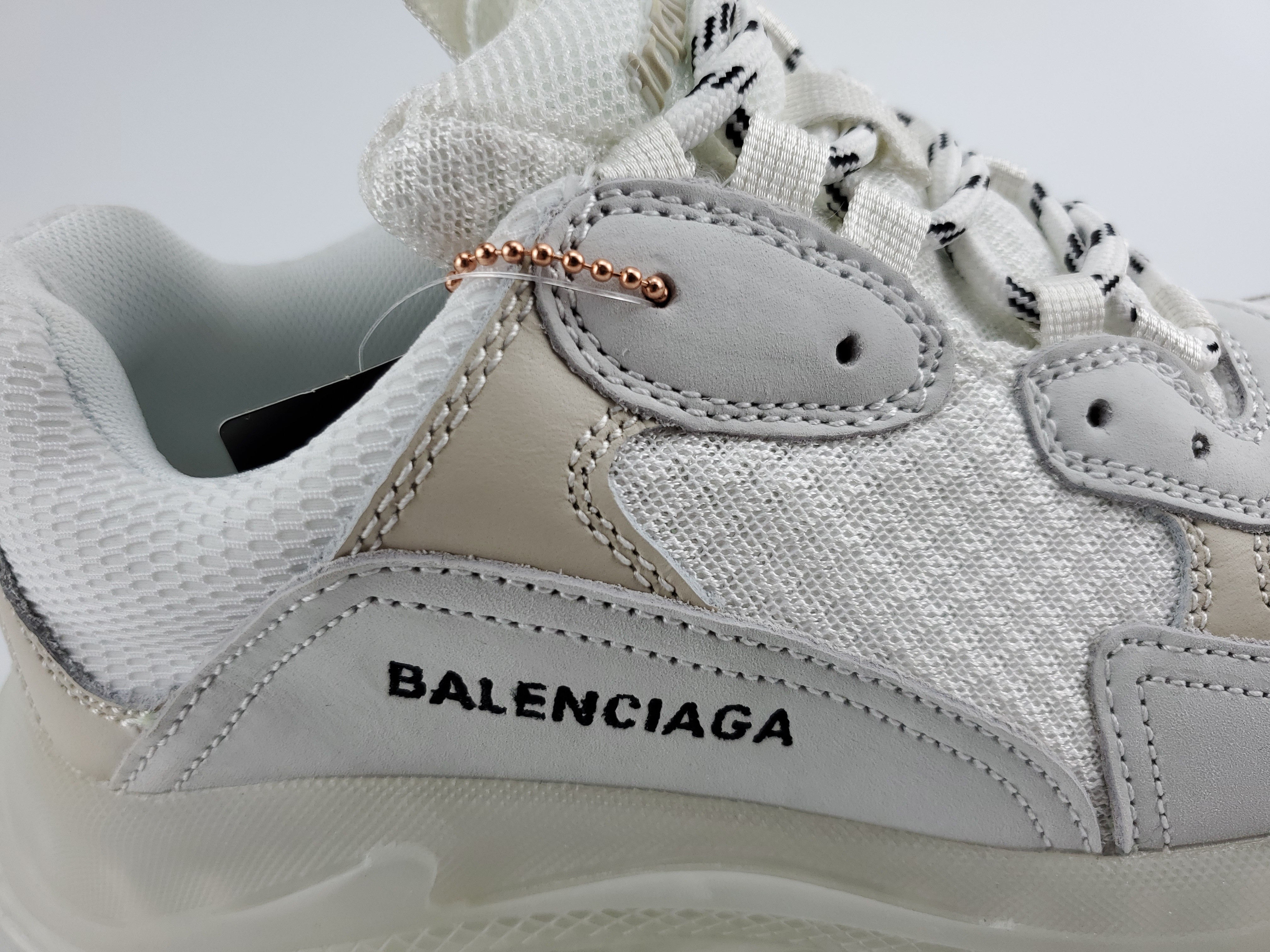 Balenciga Triple S Clear Sole White