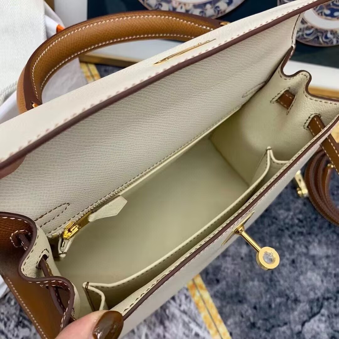 HERMÈS Kelly 25 Gold-tone Hardware (Customized, about 20days, no return no exchange)