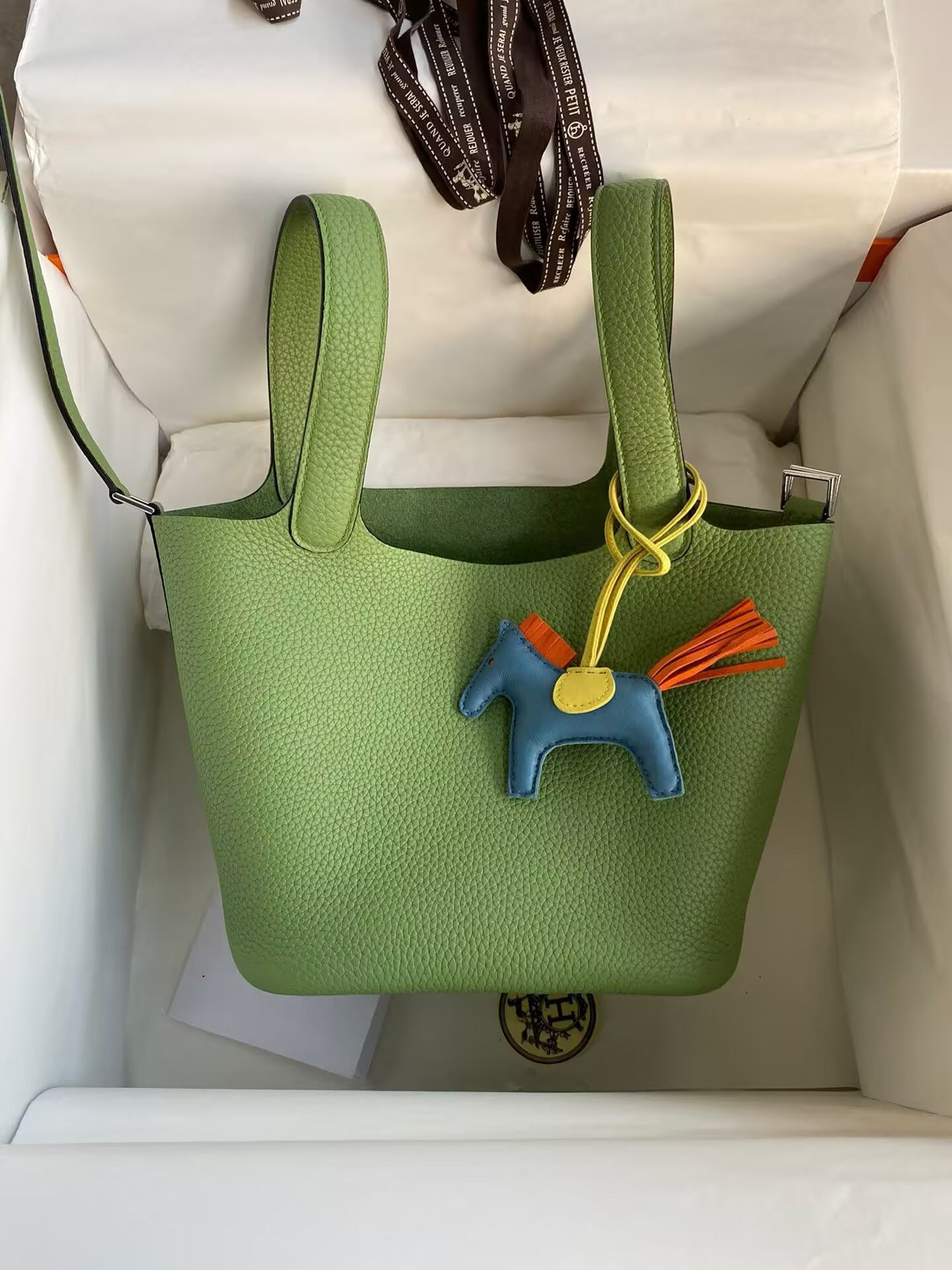 H**mes picotin 18cm without original box(horse charm not included)