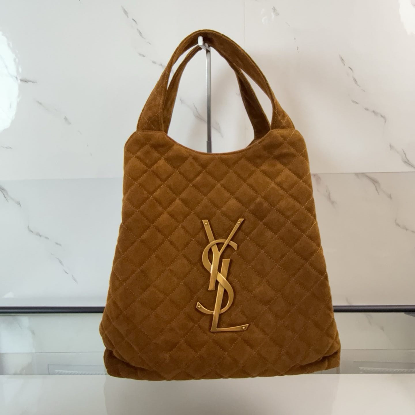 Y*L icare maxi shopping bag in quilted lambskin 38/58x43x8cm