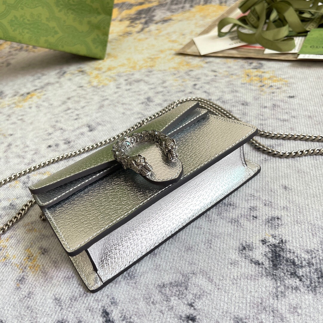 g*u*i dionysus S*per mini bag 6.5"wx3.9"hx1.6"d