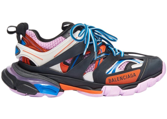 Balenciga Track Trainers Black Orange