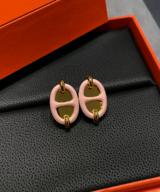 Hermès Mini Maillon Earrings