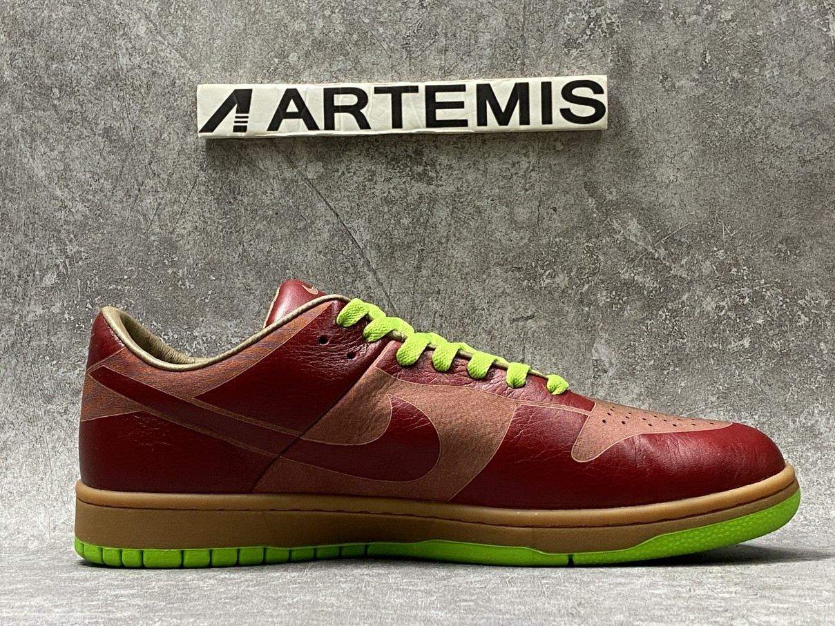 Nike Dunk Low 1-Piece Laser Varsity Red Chartreuse