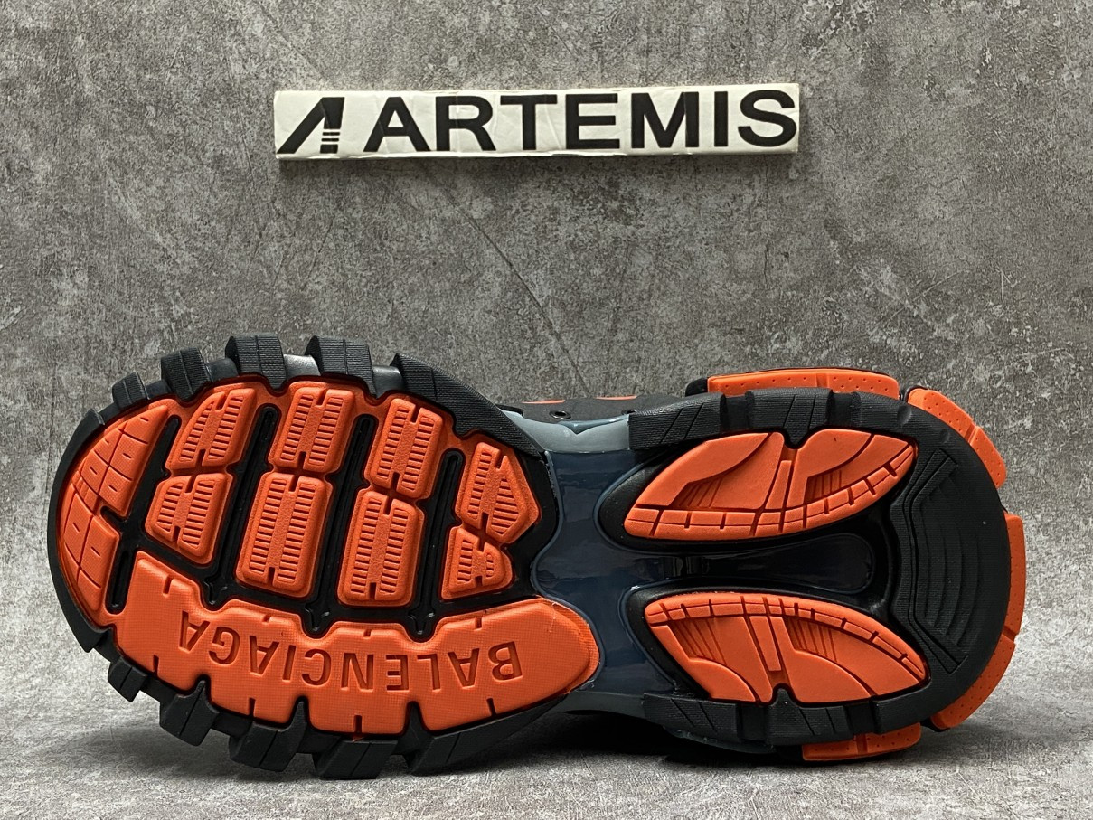 Balenciga Track Dark Grey Orange