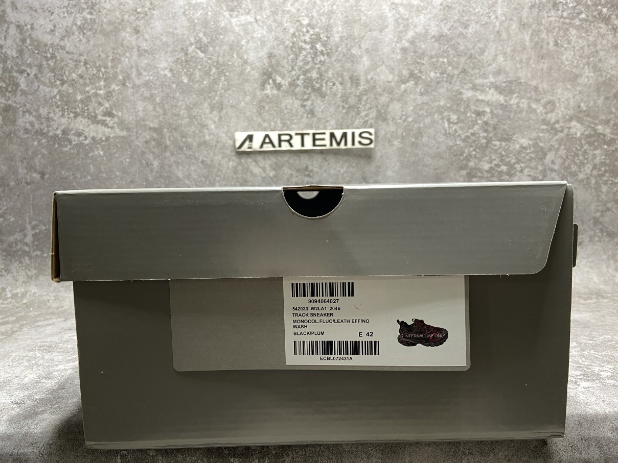 Balenciga Track Black and Neon Pink