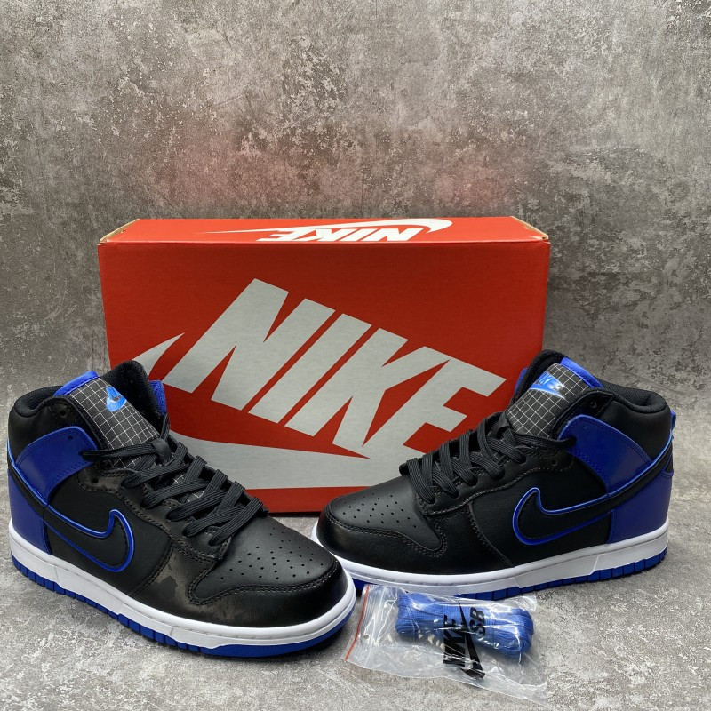 Nike Dunk High SE Camo Black Royal