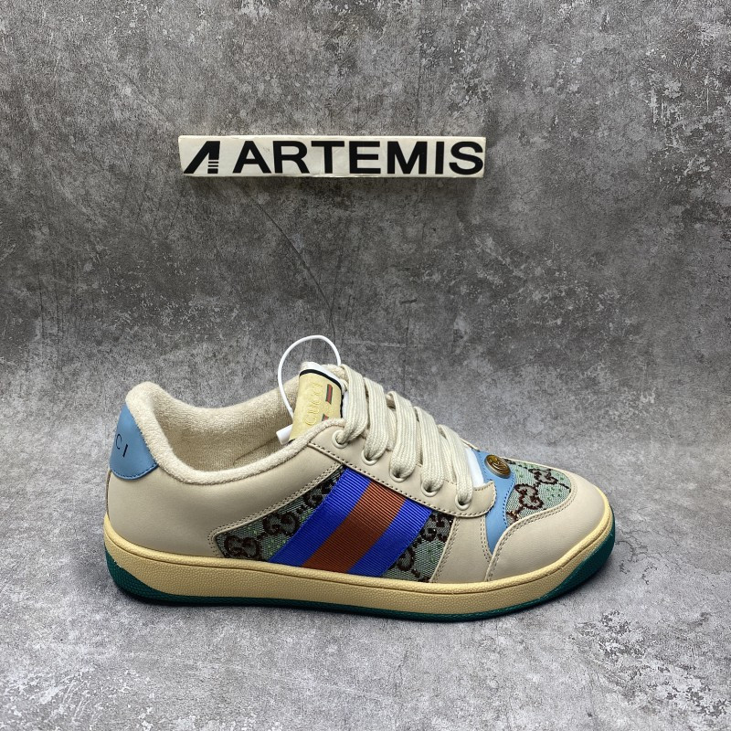 GC Crystal-embellished GG Screener sneakers