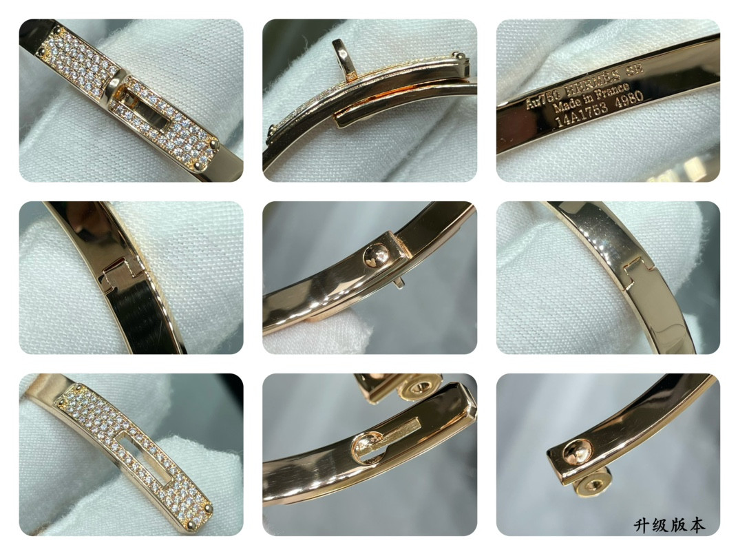 h**mes button half-Di*m*nd bracelet