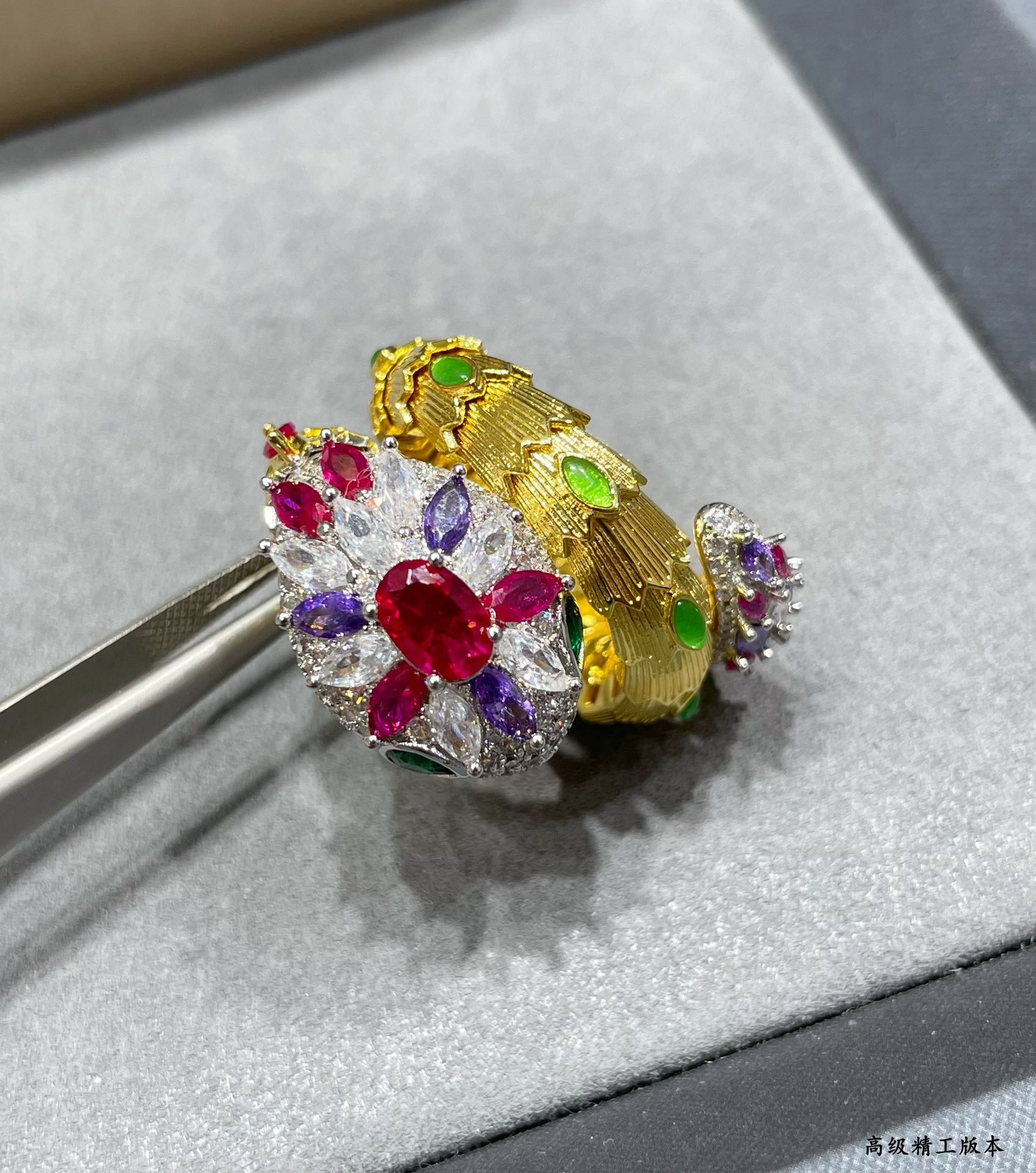 b*l*ai Di*m*nd princess snake ring