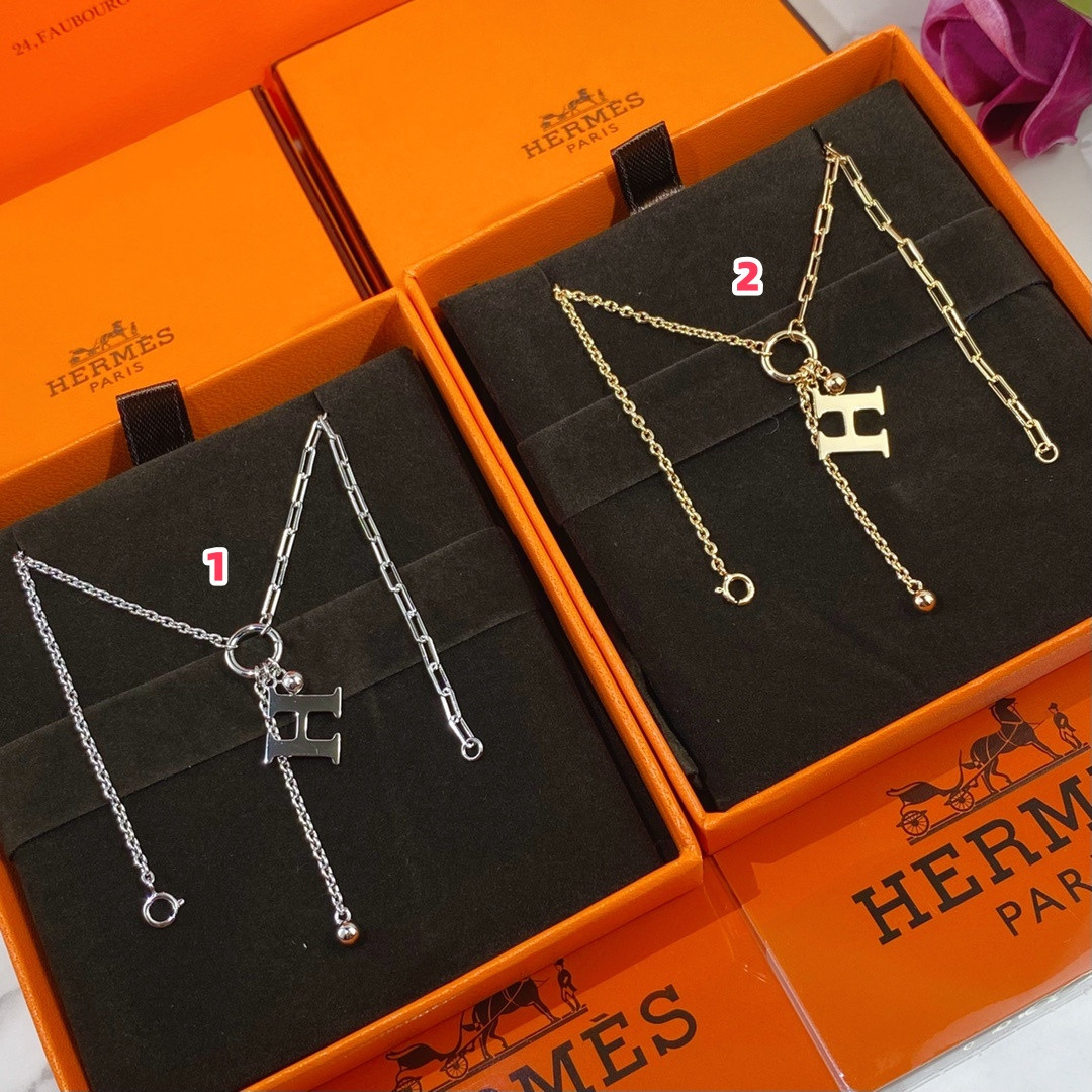 Hermès Mandarin Duck H Necklace