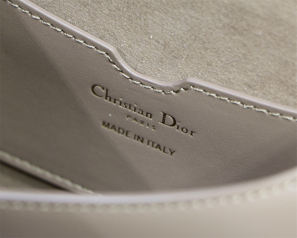 medium D*or bobby bag brown box calfskin