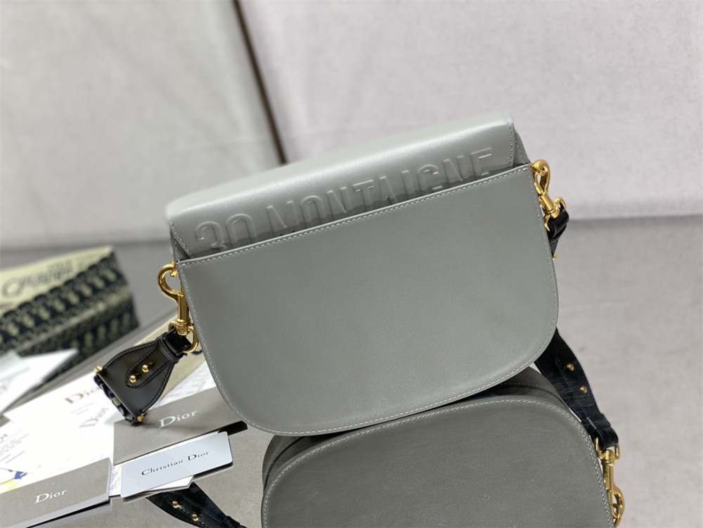 large D*or bobby bag grey box calfskin