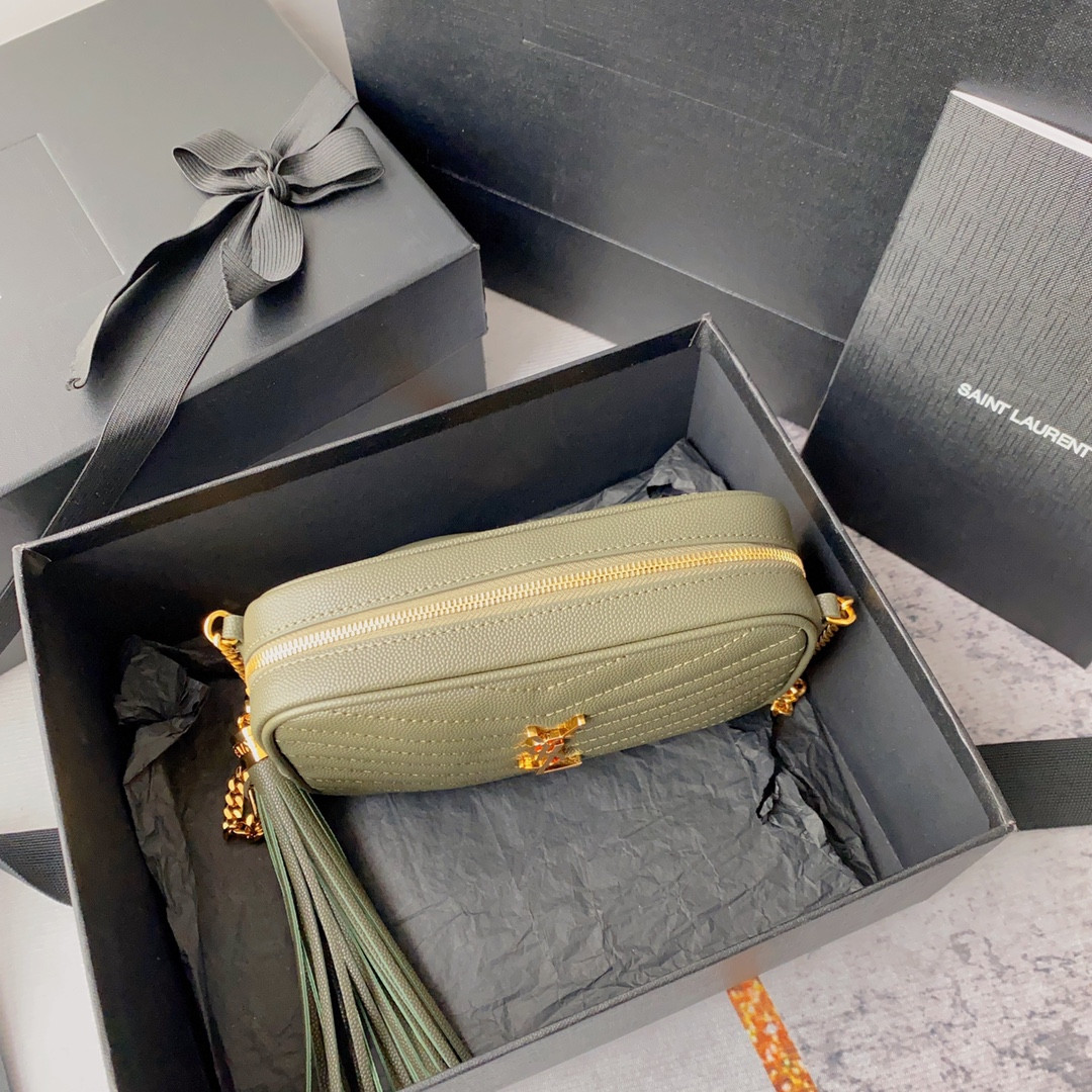 Y*L mini lou in quilted leather 7.5 x 4.1 x 2 inches