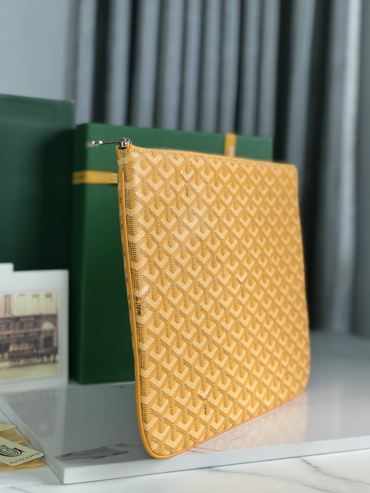 Go*ard Go*ardine senat mm pouch palladium hardware 36x26x0.5cm