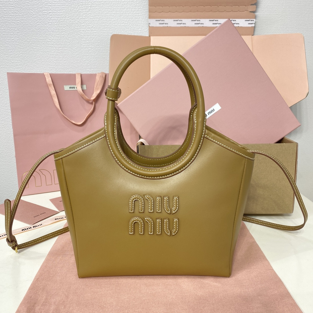 Miu Miu IVY leather bag 23.5x22x12cm