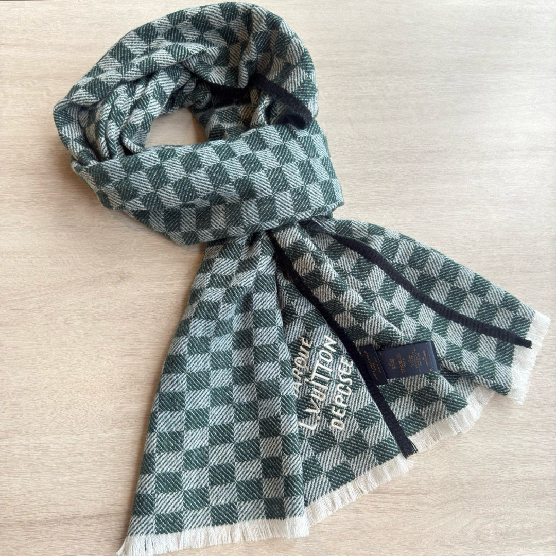 l0*is V*t0n check scarf 45x190cm